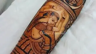 Figure mehndi work for bridal mehndi 2020 inspired by Chetan Panchal|||learn figure mehndi work