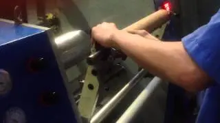 PE PVC stretch film cling film rewinding slitter