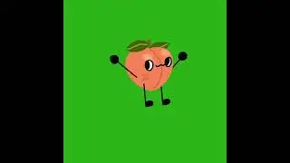 Green Screen dancing peach