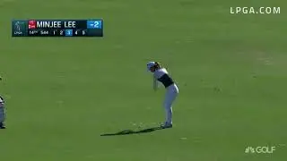 Minjee Lee Approach on 14 in the First Round of the 2017 CME Group Tour Championship