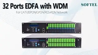 1550nm High-power 32 Ports EDFA with WDM | CATV Fiber Optic Amplifiers for EPON/GPON/XGS-PON