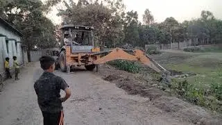 JCB cotton video, JCB Diggin on road, construction video JCB