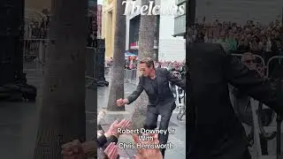 Robert Downey Jr Goes on stage With Chris Hemsworth For Event👉#robertdowneyjr #chrishemsworth