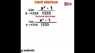 Limit shortcut tricks,shortcut method to solve limits,limit using Shortcuts #shorts