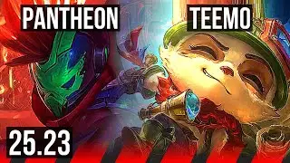 PANTHEON vs TEEMO (TOP) | 9 solo kills, 46k DMG | EUW Master | 25.23