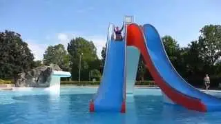 Freibad R&uuml;ppurr Karlsruhe - Steilrutsche Freibadrutsche Onride