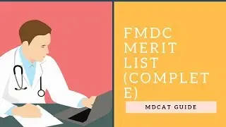 FMDC Merit List 2018 2019