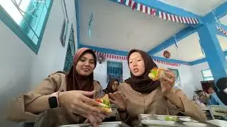 (vlog no edit) FELI WITH NAI makan menu diy MBG!
