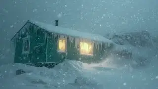 Frosty Wind Sound for Sleeping & Freezing Blizzard Storm | Ultimate Winter Experience & Snow Blowing