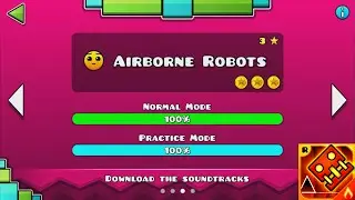 Geometry Dash Meltdown: Aiborne Robots / 100% Complete (All Coins) - Brisco Games