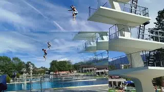 How high would you jump/10 meter diving platform /Hall Schwimmbad /Ms Gemz 