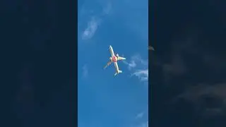 Airplane Soaring High in Blue Skies#shorts #himel147 #viralvideo #tranding #foryou  #drone