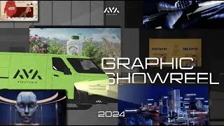 Графический шоурил (graphic showreel) видеопродакшна AVA studio / 2024