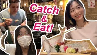 Catch Your Own Fish❗️🐟 Fishing Restaurant in TOKYO 2021