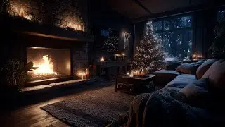 Gentle Winter Piano ❄️ Fireplace Ambience for Focused Study and Meditation