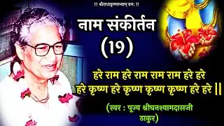 नाम संकीर्तन -19 | Poojya Shri GhanshyamDasji Thakur | Mahamantra | Venu Vinod Kunj