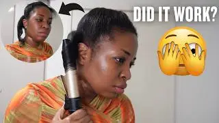 I Curled my Natural Hair with CLAMP CURLING IRON. Shocking 😳 Results!