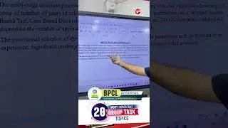 BPCL Interview 2025  Top 20 Most Important Group Task Topics 🔥  Must Watch Before Final Interview