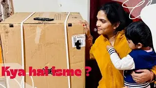 हमारे घर आया इतना बड़ा Parcel 📦😀....Day-36#vlog #familyvlog 