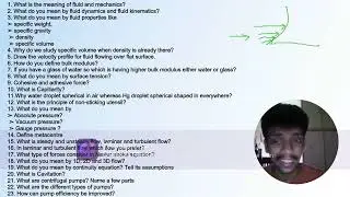 Frequently Asked Questions In Interviews From Fluid Mechanics?