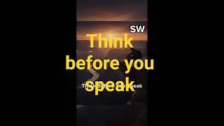 think before you you speak #shorts #wisdom #selfcontrol
