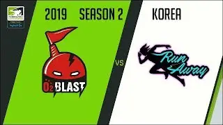 O2 Blast vs RunAway (Part 1) | OWC 2019 Season 2: Korea
