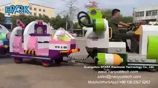 EPARK Amusement Park Shopping Mall Battery Operated Tourism Kids Electric Trackless Train