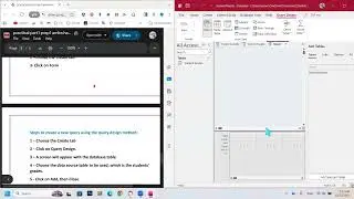 Access Practical Exam | Middle 1 ICT (1st Term) | Tables, Forms & Queries