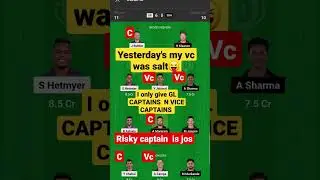 #RR VS SRH DREAM11 PREDICTION TEAM #RR #SRH #SHORT
