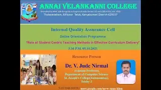 Role of Student Centric Methods in Effective Curriculum Delivery