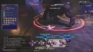 FFXIV PoTD Floor 80 boss Gudanna Behemoth (DRK solo)