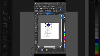 JS logo design in Corel draw #youtubeshorts