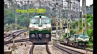 Stunning Re-Painted GOC EMD WDG4 With Oil Tanker Train + Alco Comparison !!