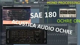 Acustica Audio OCHRE  and The SAE 180 stereo parametric EQ Hardware