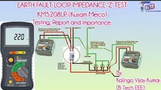 Earth Fault Loop Impedance Test with use of KM5208 LP (Kusam-Meco)tester, Reports & Importance 