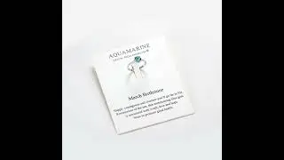 March (Aquamarine) Adjustable Birthstone Ring Created with Zircondia&reg; Crystals by Philip Jones