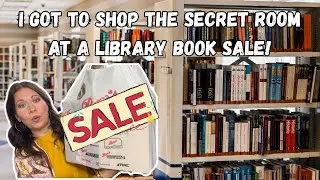 Library Book Sale 📚 Huge Haul 🤫 I Got To Shop The Secret Room!