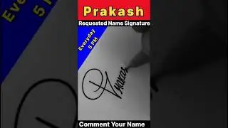 PRAKASH NAME SIGNATURE STYLE || LETTER P SIGNATURE SAMPLE || #ytshorts #shortsfeed
