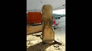 Native American wood carving