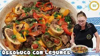 FIZ OSSOBUCO E ADVINHA SÓ...É UMA DELÍCIA | OSSOBUCO NA PANELA | OSSOBUCO COM LEGUMES NA PANELA #558