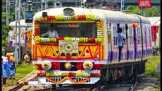 Celebrating 40 Years of Kolkata Circular Railway - Special 6 Coach EMU rake passes through Tala!