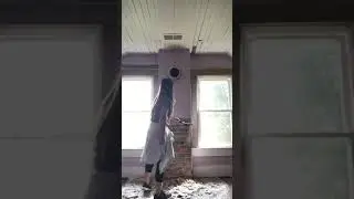 DIY Exposed Brick Chimney