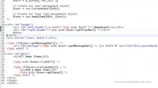 LearnPHP Tutorial Level 2, Chapter 12. Putting it all together: News board with user login