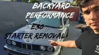 E30 Air Box and Starter Removal