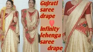  step by step saree draping tutorial | comfortable and easy festive saree drape| saree drape ||