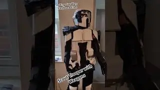 making Star Wars Cardboard models with weapons #shorts #starwars #empire #blaster #youtubeshorts