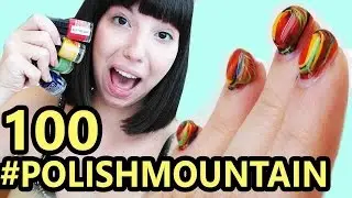 100 Passate di Smalto!  #POLISHMOUNTAIN Challenge! Roslion90