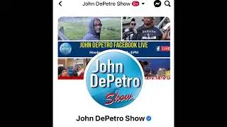 John DePetro Facebook live
