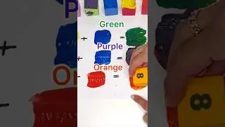 Mixing Primary Colors to Create Secondary Colors | Fun Numbers and Colors Lesson! For kids #shorts