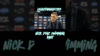 Nick Diaz Rants About Swimming🤔😂